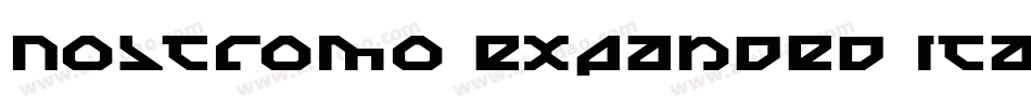 Nostromo Expanded Italic字体转换